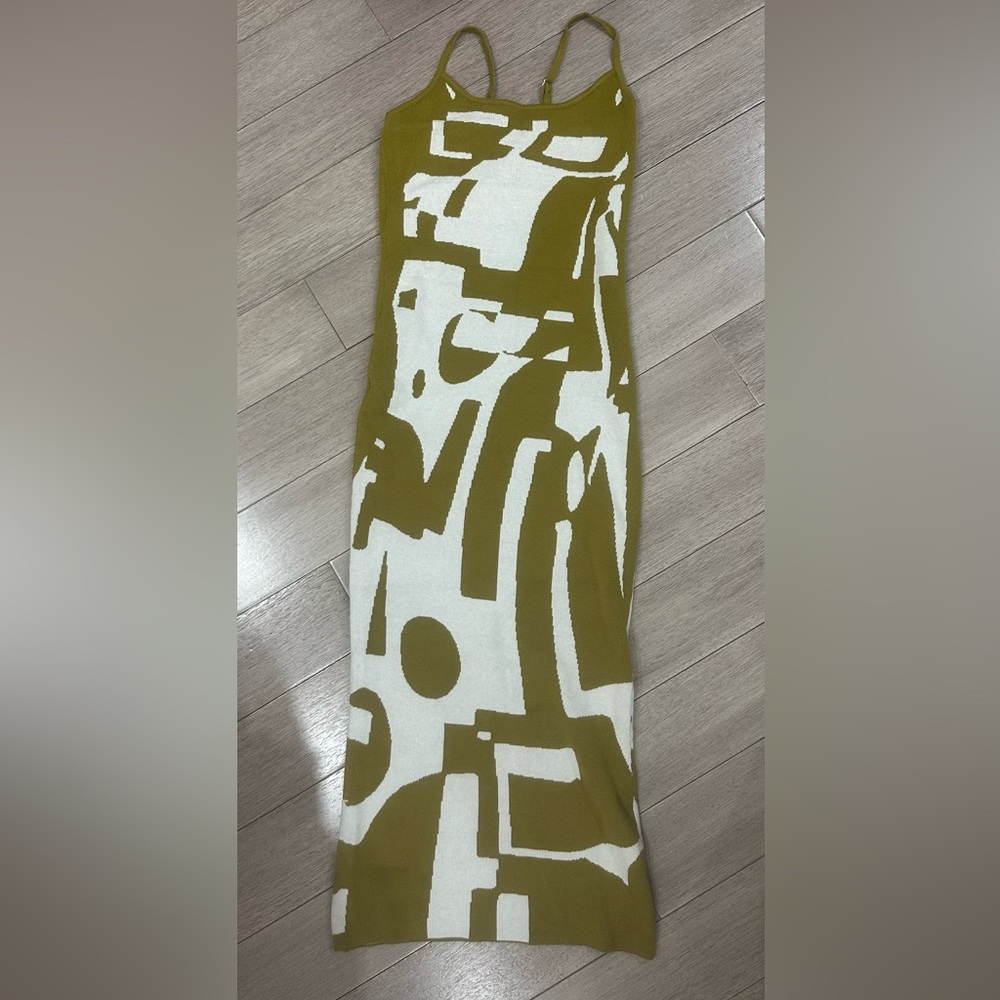 knit ankle length dress